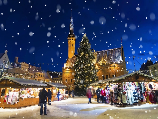 Merry Christmas Tallinn Estonia