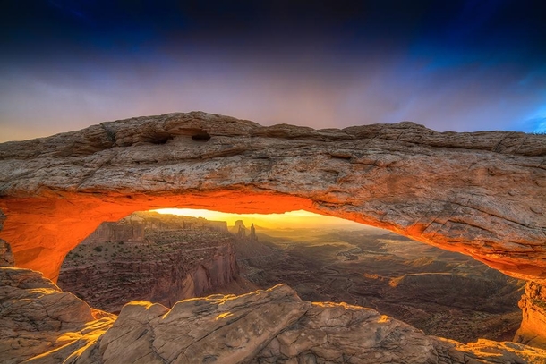 Mesa Arch UT - Sunrise in Utah  OC