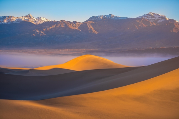 Mesquite Flats Sand Dunes - Death Valley National Park CA - USA 