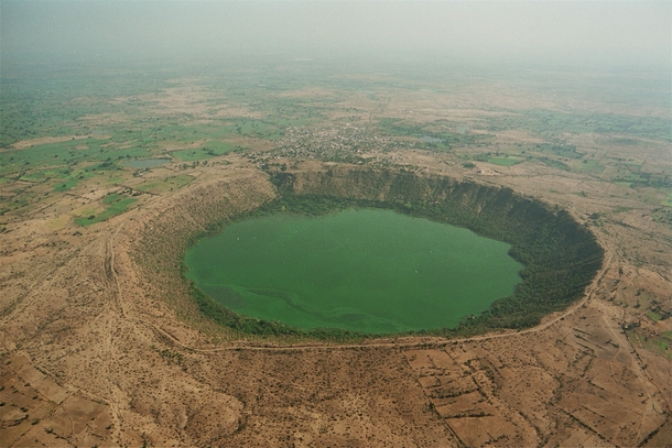Meteor impact crater at Lonar Maharashtra India - 