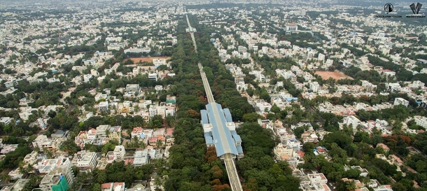 Metro line Bangalore India