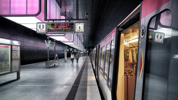 Metro Station Hafencity Universitt in Hamburg Germany 