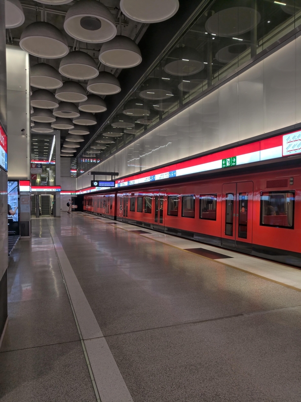 Metro station Tapiola in The Greater-Helsinki region Finland 