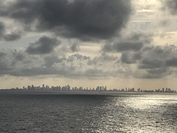 Miami Florida from a cruise ship