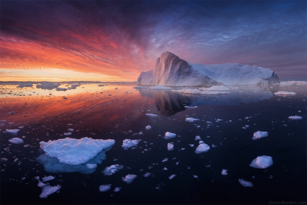 Midnight Sun in Greenland Taken by Daniel Kordan - Photorator