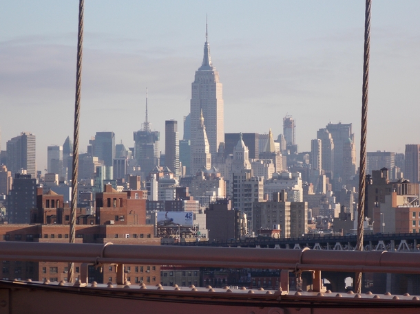 Midtown Manhattan as seen from the Brooklyn Bridge NYC 
