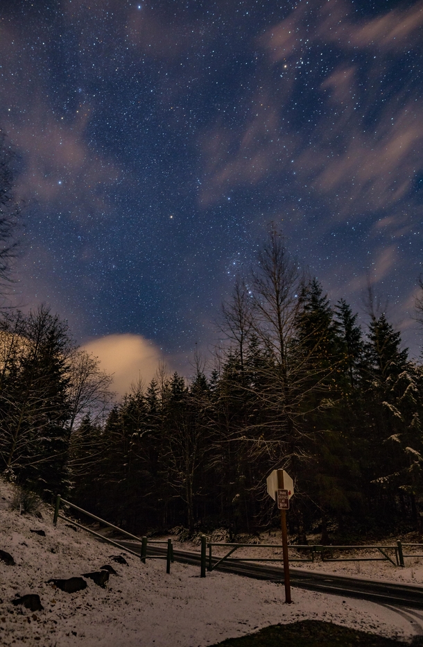 Mighty Orion is back The foothills of the Cascades are now sprinkled with snow meaning we are officially out of Milky Way season 