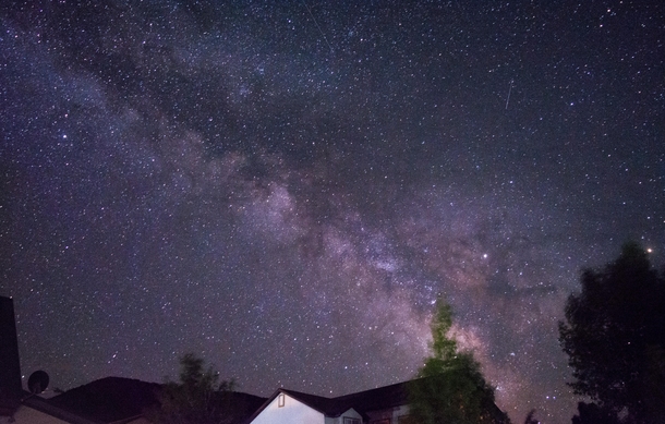 Milky Way Above Cabins at Bear Lake UT 