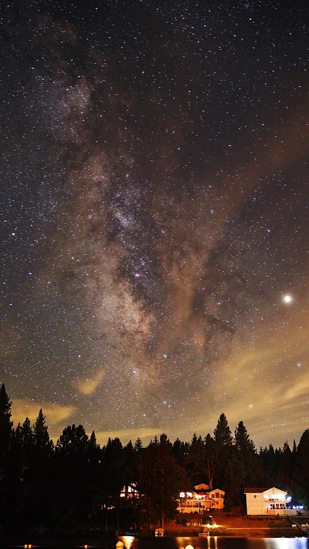 Milky Way and Jupiter over Pine Mountain Lake