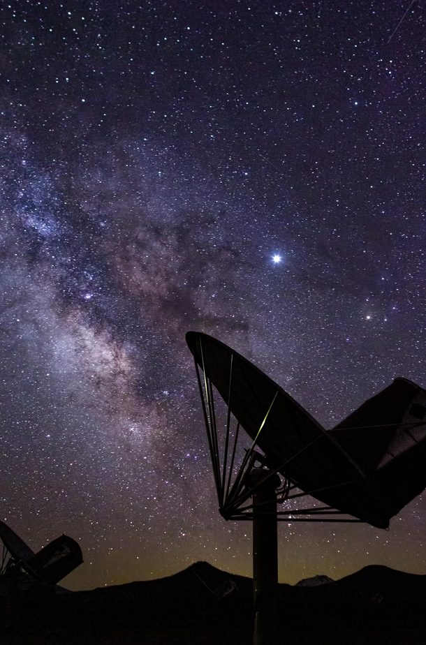 Milky Way and SETI Radio Telescopes at the Allen Array 