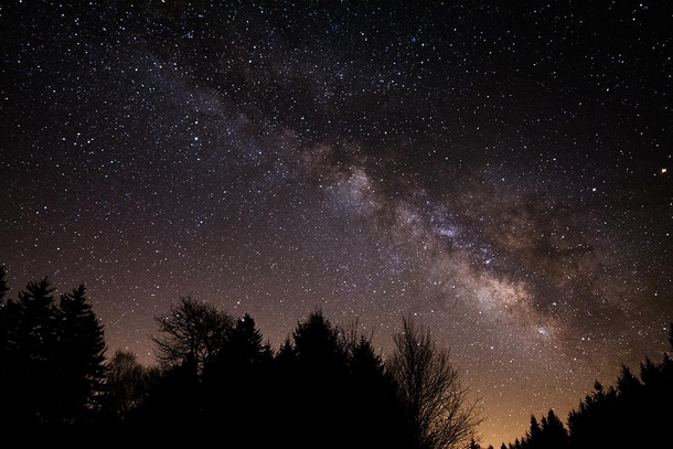 Milky Way from the Blue Ridge Parkway near Brevard NC Still learning but happy with my early progress 