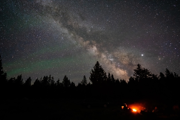 Milky Way in Grand Teton NP - Shadow Mountain