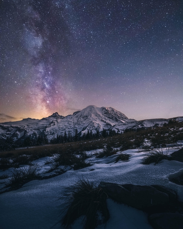 Milky Way nights at Mt Rainier  Mt Rainier Natl Park WA 