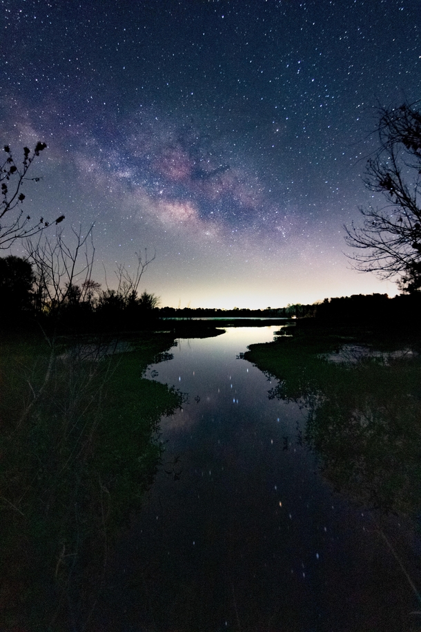 Milky Way over a Lake in North Florida 