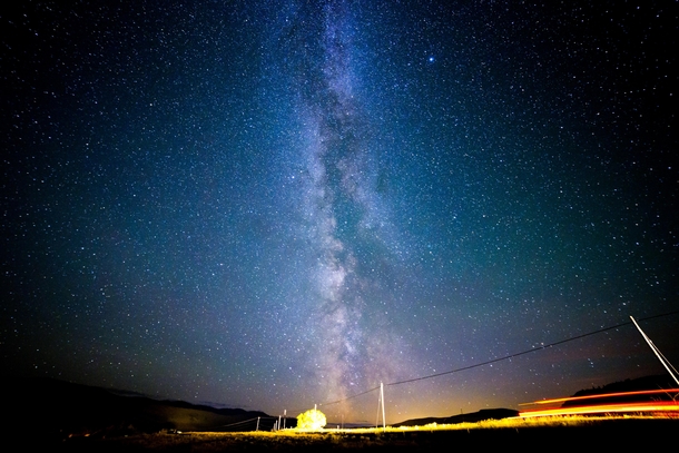 Milky Way over BC Canada 