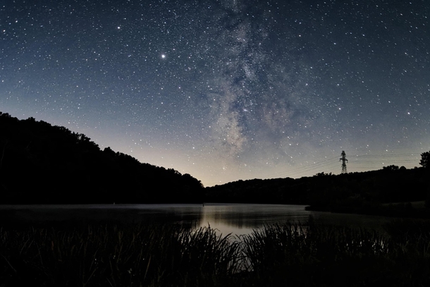 Milky Way Over Brookville Lake