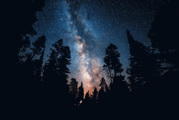 Milky Way over Grand Teton National Park 