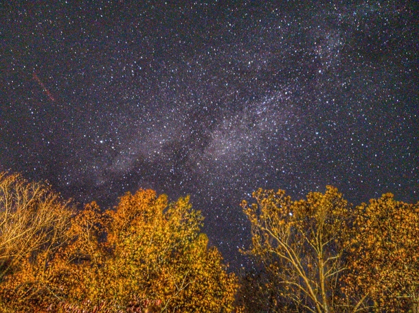 Milky Way over Kentucky USA sometime in November 