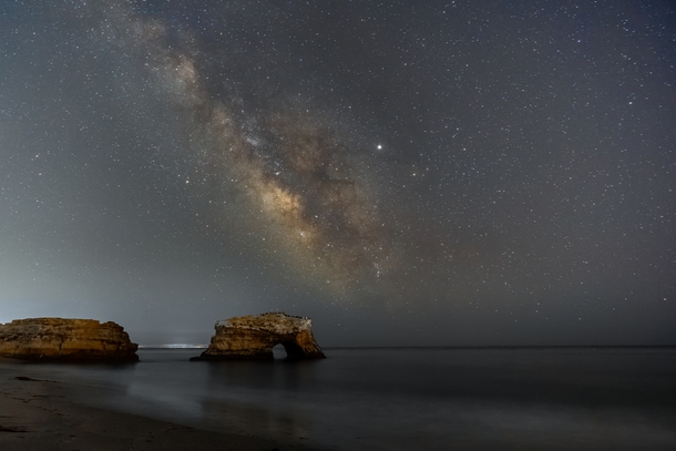 Milky Way over Natural Bridges Santa Cruz California 