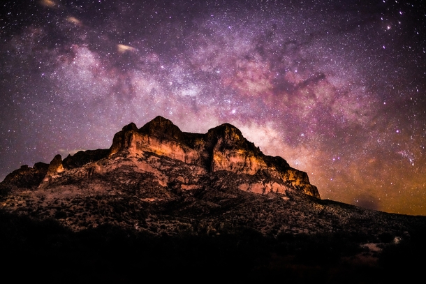 Milky Way over Picket Post Mountain Arizona 