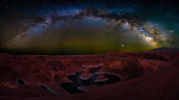 Milky Way Over Reflection Canyon Utah 