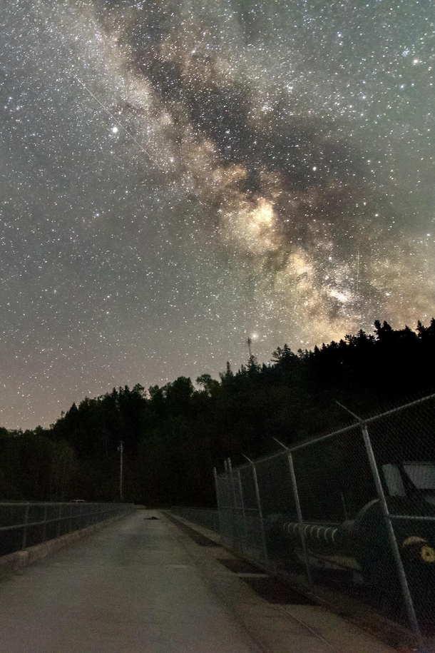 Milky Way over Ripogenus Dam