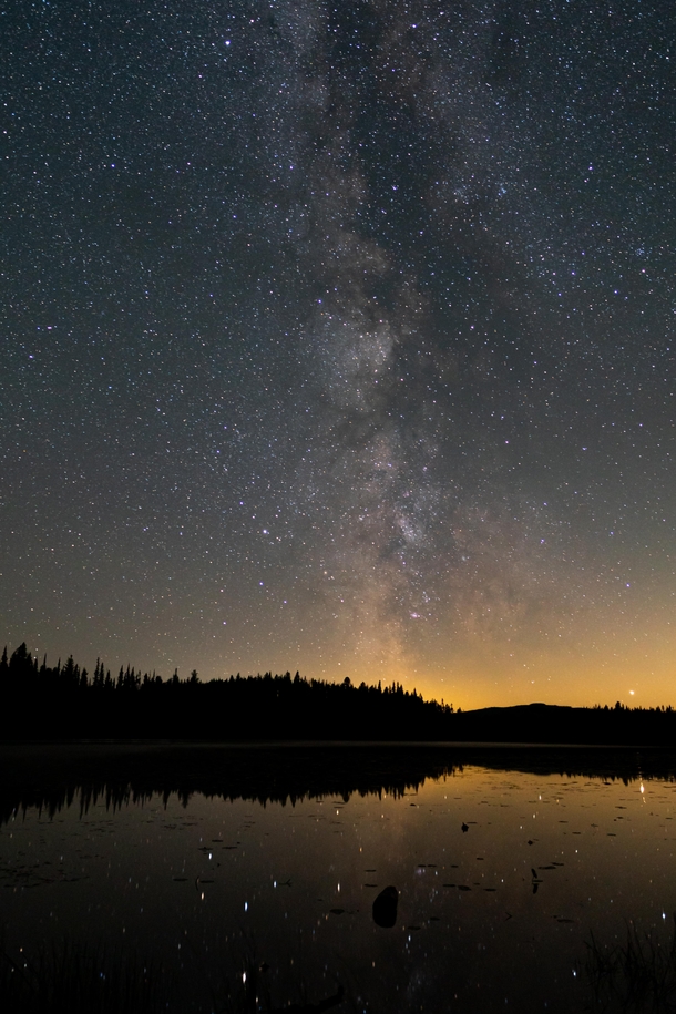 Milky Way over Spukunne Lake BC Canada