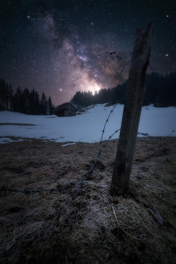 Milky Way over the Alps in Austria 