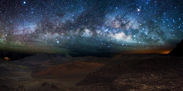 Milky Way Panorama above Haleakala 