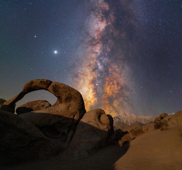 Milky Way Rising over Mt Whitney 