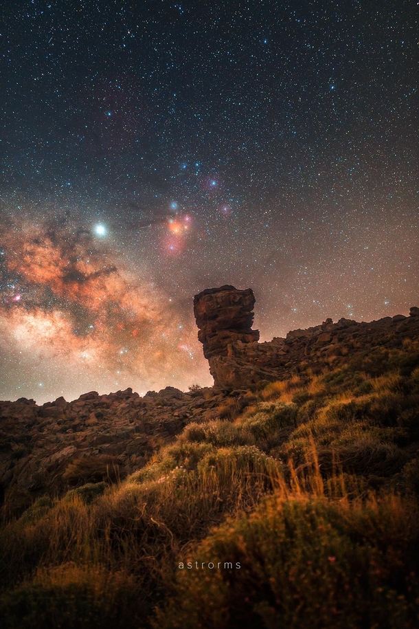 Milky Way rising over Teide National Park Tenerife  IG astrorms