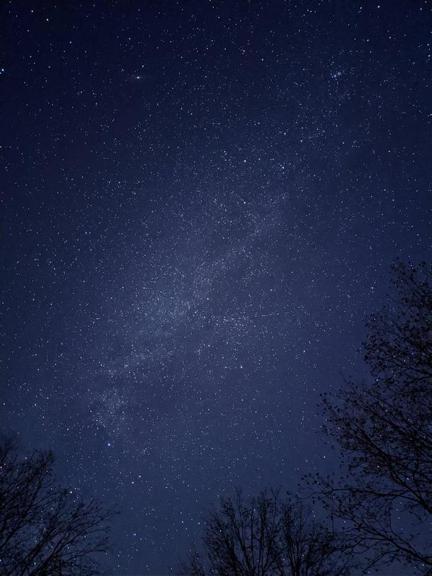Milky way shot from a Pixel 
