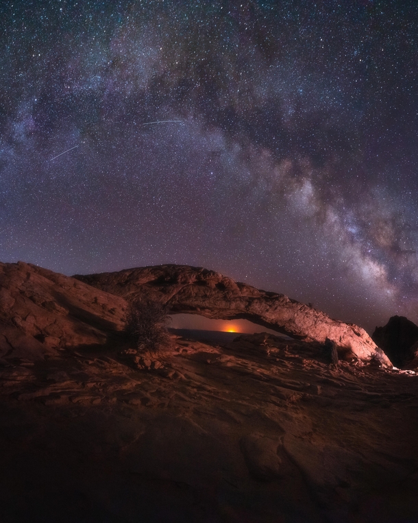 Milkyway over the Mesa Arch Canyonlands National Park  IG somsubhraghosh