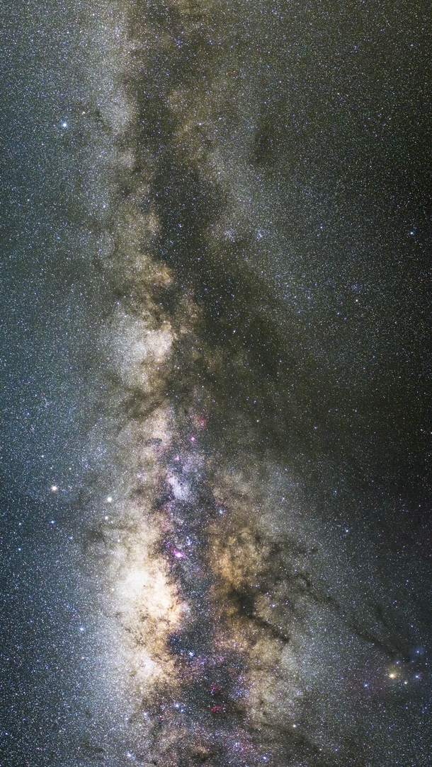 Milkyway Panorama in Namibia  min exposure time 