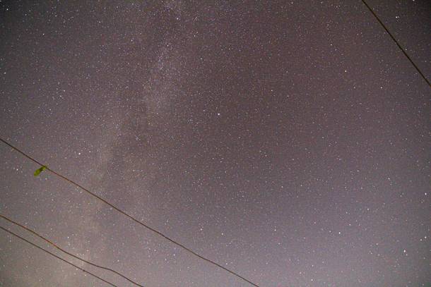 Milkyway seen in my backyard from the Netherlands with its horrible light pollution