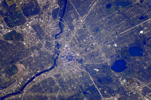 Minneapolis MN from International Space Station 