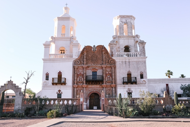 Mission San Xavier del Bac in Tucson Arizona - USA