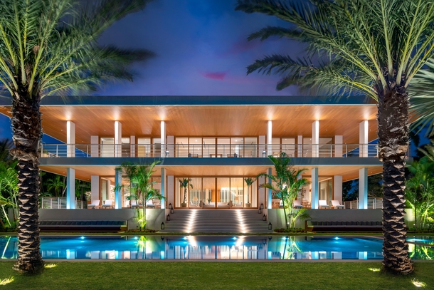Modern Mansion in Miami Beach FL  Video Tour in Comments