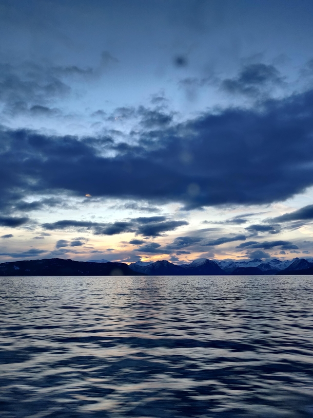 Molde fjorden Norway Image was taken from a boat so there is some visible glare and a reflected light sadly 
