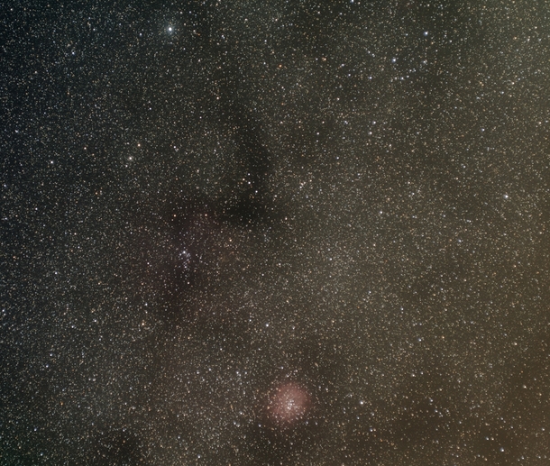 Monoceros with the Rosette Nebula and Christmas Tree Cluster