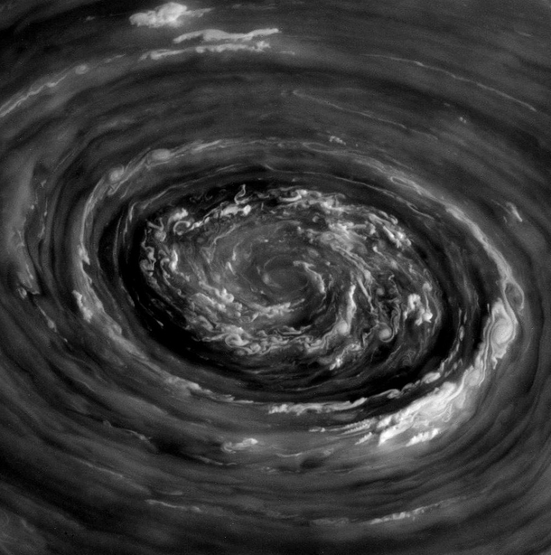 Monstrous Eye at Saturns North Pole raw image 