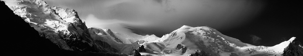 Mont Blanc Massif from Chamonix France 
