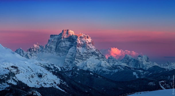 Monte Pelmo in Sunset Dolomities Italy  by Dmitriy Vorobey