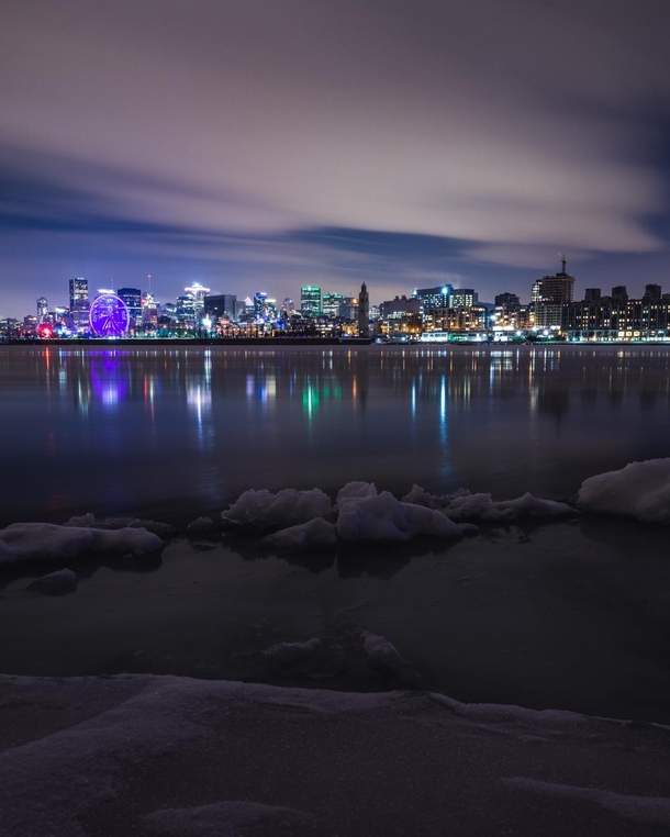 Montreal during a winter night 