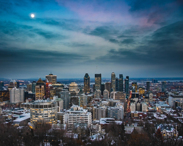 Montreal Skyline at Dusk 
