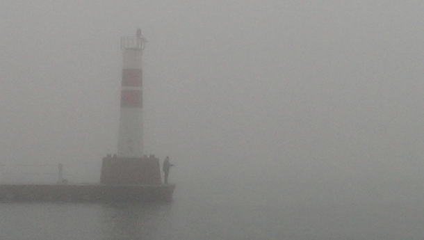 Montrose Harbor in the fog Chicago