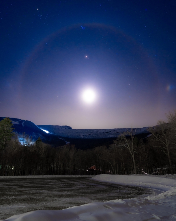 Moon Halo featuring Mars and Plieades
