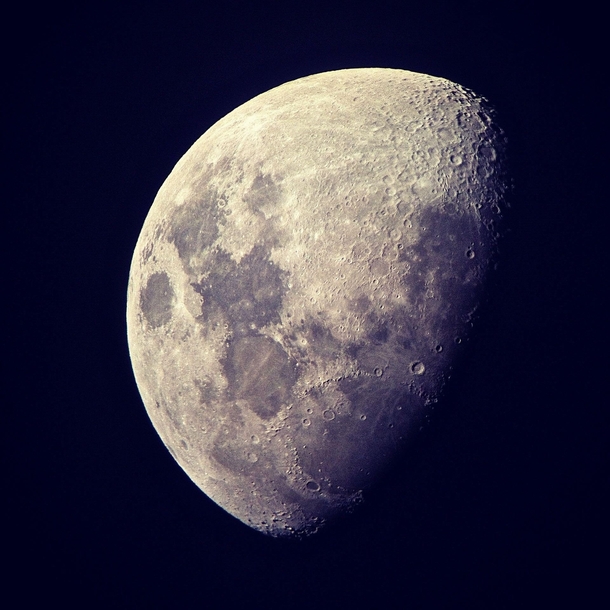 Moon taken through telescope 
