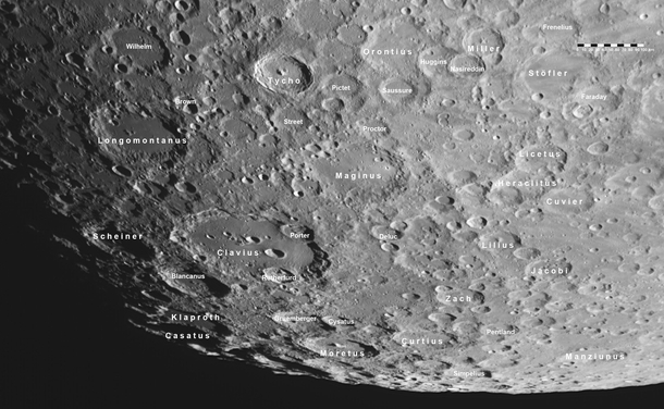 Moon Tycho Clavius and many more 
