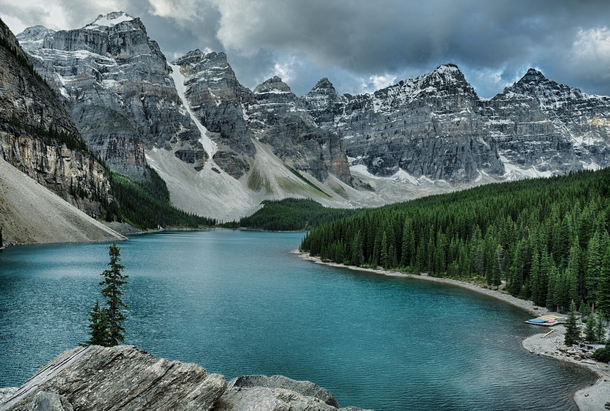 Moraine Lake Alberta Canada  by Jeff Clow